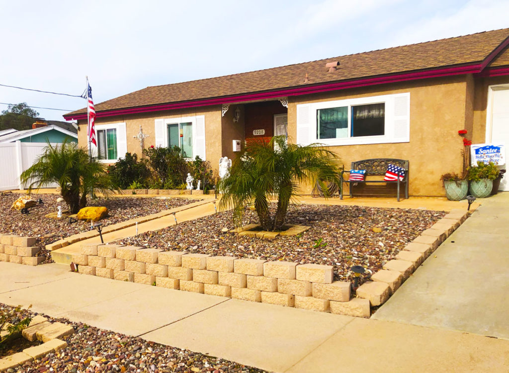 Front of Angel's Guest Home in Santee, California